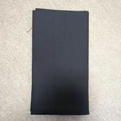 黒国産ブラックデニム生地 約25cm × 42cm はぎれ