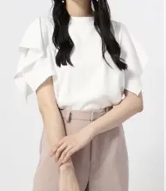 フリル　ブラウス　きれいめ　マイナスイオンのサムネイル