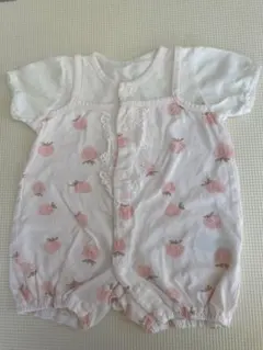 いちご柄ロンパース ♡60-70cm