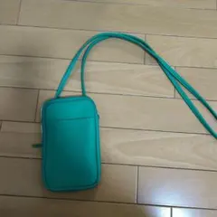 グリーン スマホショルダーバッグ