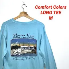 Comfort Colors ターコイズ　ロンT M バー　サーフィン　海のサムネイル