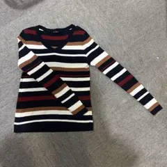 INGNI ネイビーストライプ 長袖セーター M