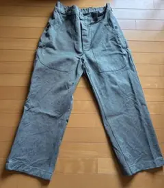 実物　スイス軍1980年代後期型デニムワークパンツ