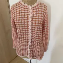 4/26までの出品　古着　カーディガン　ニット　春服