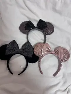 ミニーマウス　カチューシャ3個セット