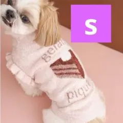 ジェラートピケ【CAT&DOG】ケーキジャガード プルオーバー s 犬 服
