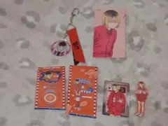 ハイキュー!! 孤爪研磨 キーホルダー ステッカー カード 5点セット