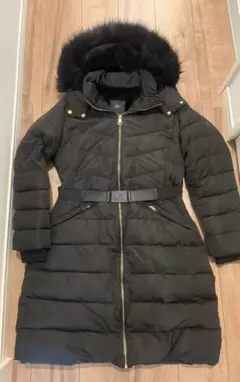 美品　4WAY　ZARA ダウンロングコート ファー ボア ベルト付き ブラック 2025年最新】zara ロングダウンコートの人気アイテム - メルカリ