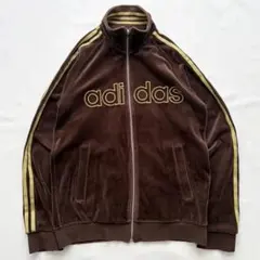 【00s】adidas アディダス サイドライン ベロアトラックジャケット