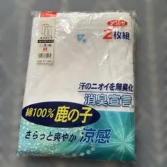 GUNZE メンズ 半ズボン下 2枚組 ホワイト M