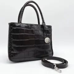 FURLA フルラ 2way ショルダーバッグ ハンドバッグ クロコ型押しのサムネイル