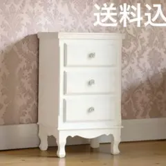 ジョア JOIE　サイドチェスト　ホワイト 家具 3段 ジョア JOIE サイドチェスト ホワイト 家具 3段 - メルカリ