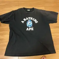 A BATHING APE ブラック Tシャツ　黒