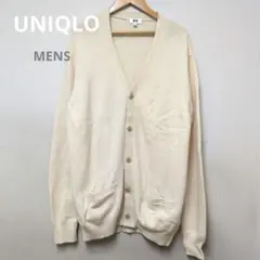 ユニクロ　ラムVネックカーディガン　メンズ　XL