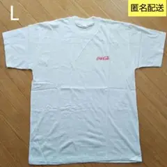 【夏物処分】コカコーラ メンズ Tシャツ L ホワイト 未使用品