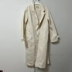 【美品】BEAMS BOY / コットン ショップコート 生成りのサムネイル