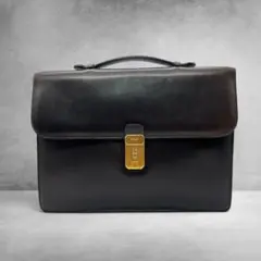 BALLY 本革 ダイヤルロック ブリーフケース スリム A4 濃茶 3304のサムネイル