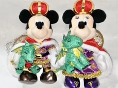 東京ディズニーランド 38周年 ぬいぐるみバッジ ミッキー ミニー