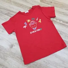 ファミリア　Tシャツ　赤　120