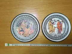 古代ギリシャ風陶器皿 2点セット