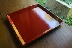 デッドストック！極上拭き漆の美しい後藤塗の四方膳（検讃岐盆お膳お盆 デッドストック！極上拭き漆の美しい後藤塗の四方膳（検讃岐盆お