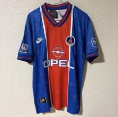 00's NIKE パリサンジェルマン　PSG OPEL ゲームシャツ　ユニ　M パリサンジェルマン 00-01 NIKE ナイキ】ユニフォーム Lサイズ