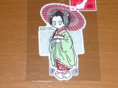 限定 京都 デフォ 舞妓さん シウチトモミ ステッカー B-SIDE LABEL