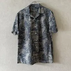 い*柴様 Polo Ralph Lauren 総柄 レーヨン オープンカラーシャ - メルカリ