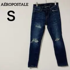 美品✨AÉROPOSTALE【Ｓ】スキニーデニム ダメージ加工