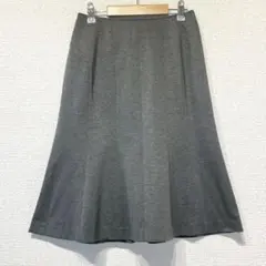セットフォワ フレアスカート グレー きれいめ 上品 シンプル 通勤 b169