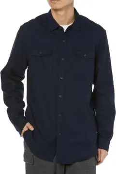 フランネルシャツ 2ポケット レギュラーフィット 長袖 メンズ L