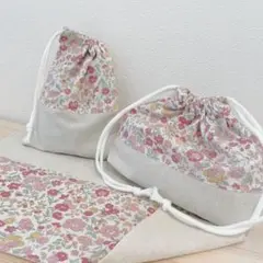 弁当袋　コップ袋セットで900円　ランチョンマットもあります♡