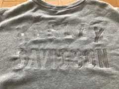 ハーレーダビッドソン　トレーナー　スエット　グレー　Lサイズ　刺繍　アメリカン