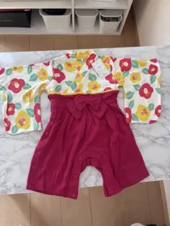 ベビー用　袴ロンパース　セレモニードレス