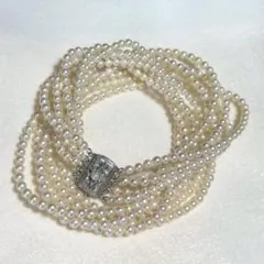 【5連✨美品】 あこや真珠 ネックレス 4mm-3.6mmベビーパール アコヤ