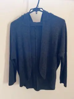 LA DU REE ダークグレー Mサイズ カーディガン