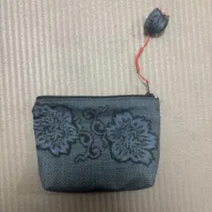 ポーチ　和風　小物入れ　藍色