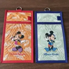 【ヴィンテージ品】ディズニーランドパスケース　ミッキーマウス　ミニーマウスのサムネイル