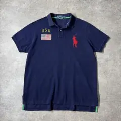 Ralph Lauren ナイロンジャケット ビックポニー レッド ネイビー