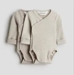 H&M Adorables ルームトゥグローボディスーツ 2枚　50サイズのサムネイル