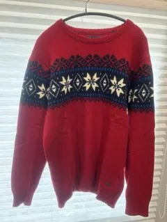 Scotch & Soda ノルディック柄セーター 赤のサムネイル