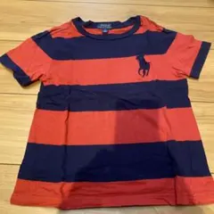 Polo Ralph Lauren 赤と紺 ストライプ Tシャツ