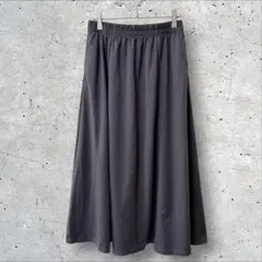 GU ドライフレアスカート ロングスカート チャコールグレー　L 美品のサムネイル