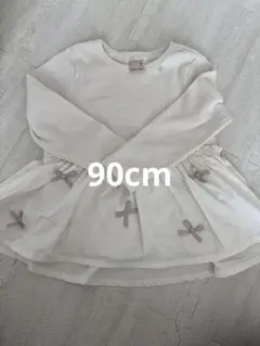【売り切れ商品】トップス リボン付き 新品90cm