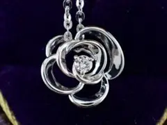 K18 Golden Dew ゴールデン ダイヤモンド ローズ 薔薇 ネックレス