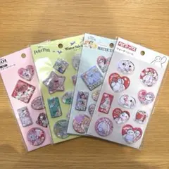 セリア　seria ディズニー ウォーターシール セット 4種