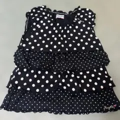 ANGEL BLUE ドットノースリーブsize 140のサムネイル