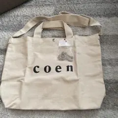coen キャンバス ショルダーバッグ 2WAY