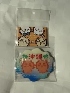 沖縄 ちいかわマグネット2点セット
