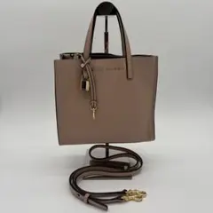 美品✨ マークジェイコブス 2way ショルダーバッグ 南京錠 レザー ベージュ